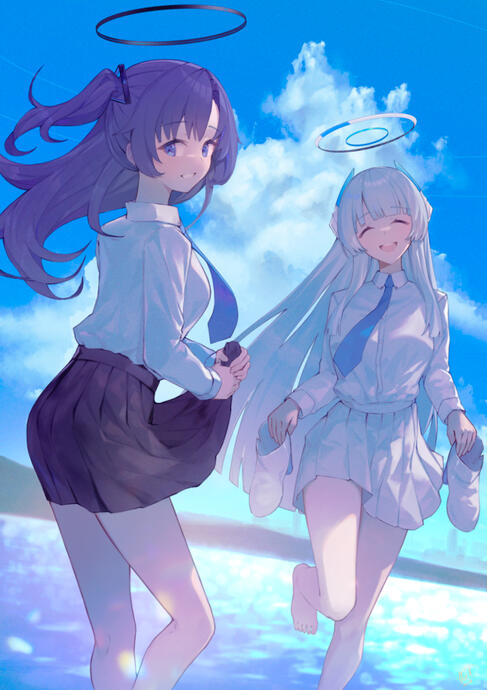 (fanart) Yuuka & Noa, Blue Archive